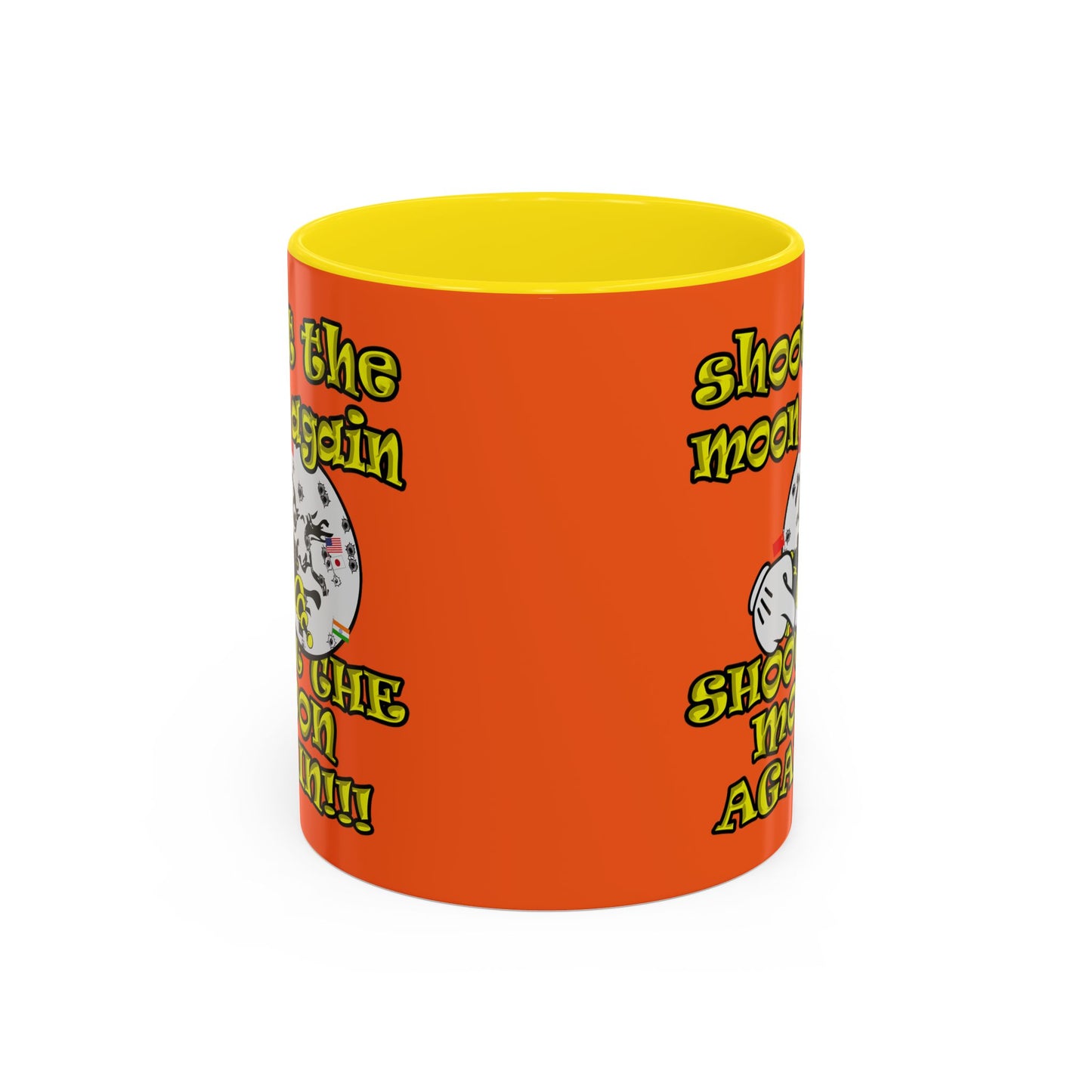 shoot the moon again - Accent Mug (orange)