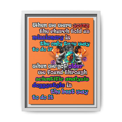 doggystyle - framed canvas art (crusta)