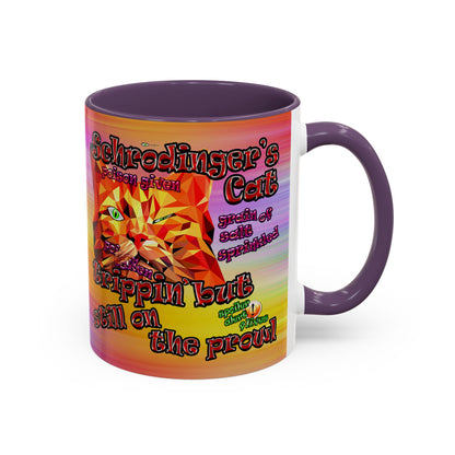 schrodinger's cat - Accent Mug (color blur)