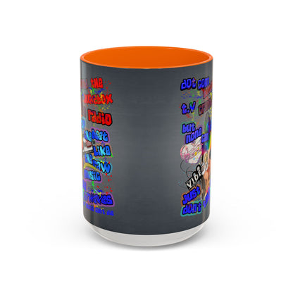 drop the beat - Accent Mug (grey-light grey)