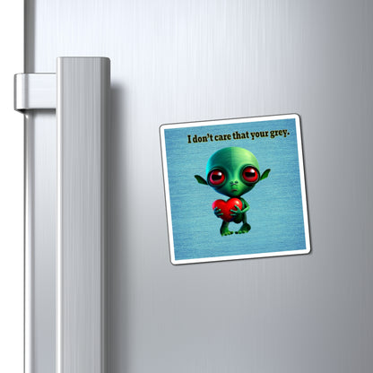 I don't care that your grey - Magnets - (faded blue)