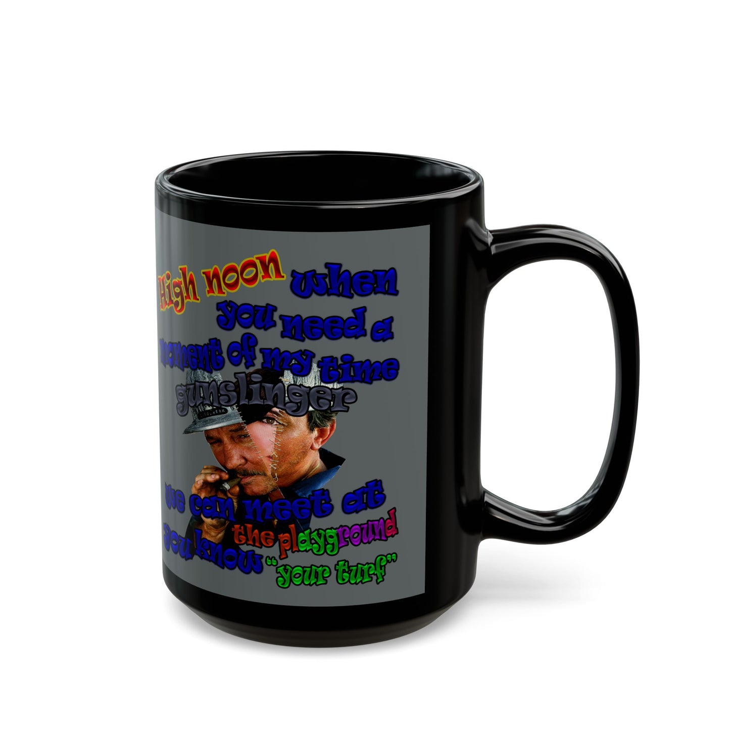high noon - Black Mug (dark grey)