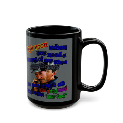 high noon - Black Mug (dark grey)