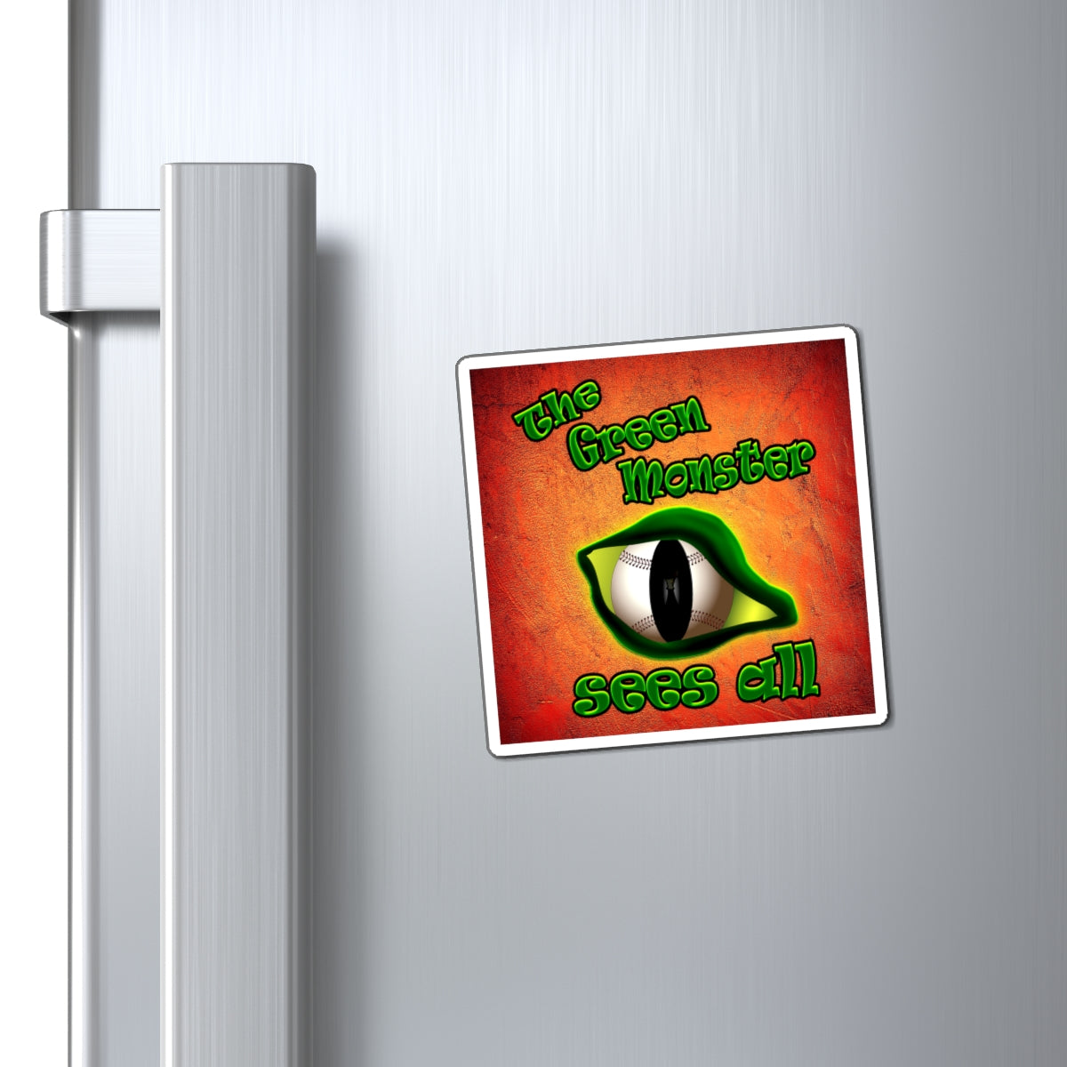 green monster - Magnets - (burnt orange)