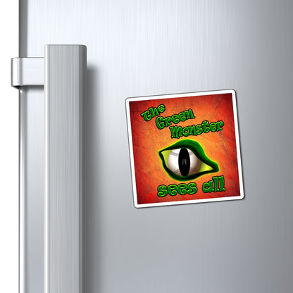 green monster - Magnets - (burnt orange)