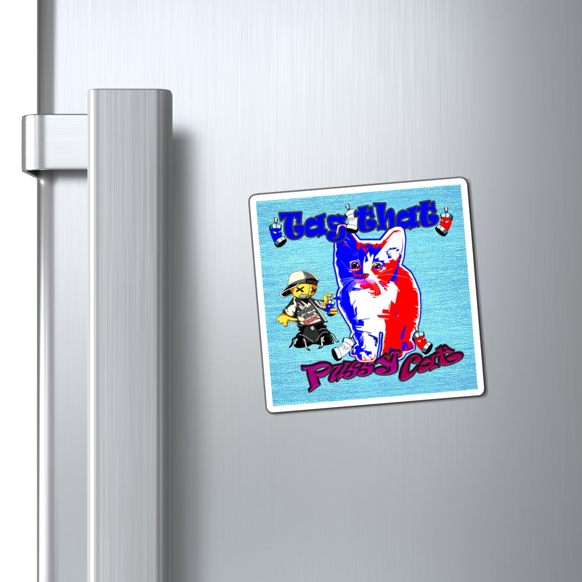 tag that - Magnets - (faded blue)