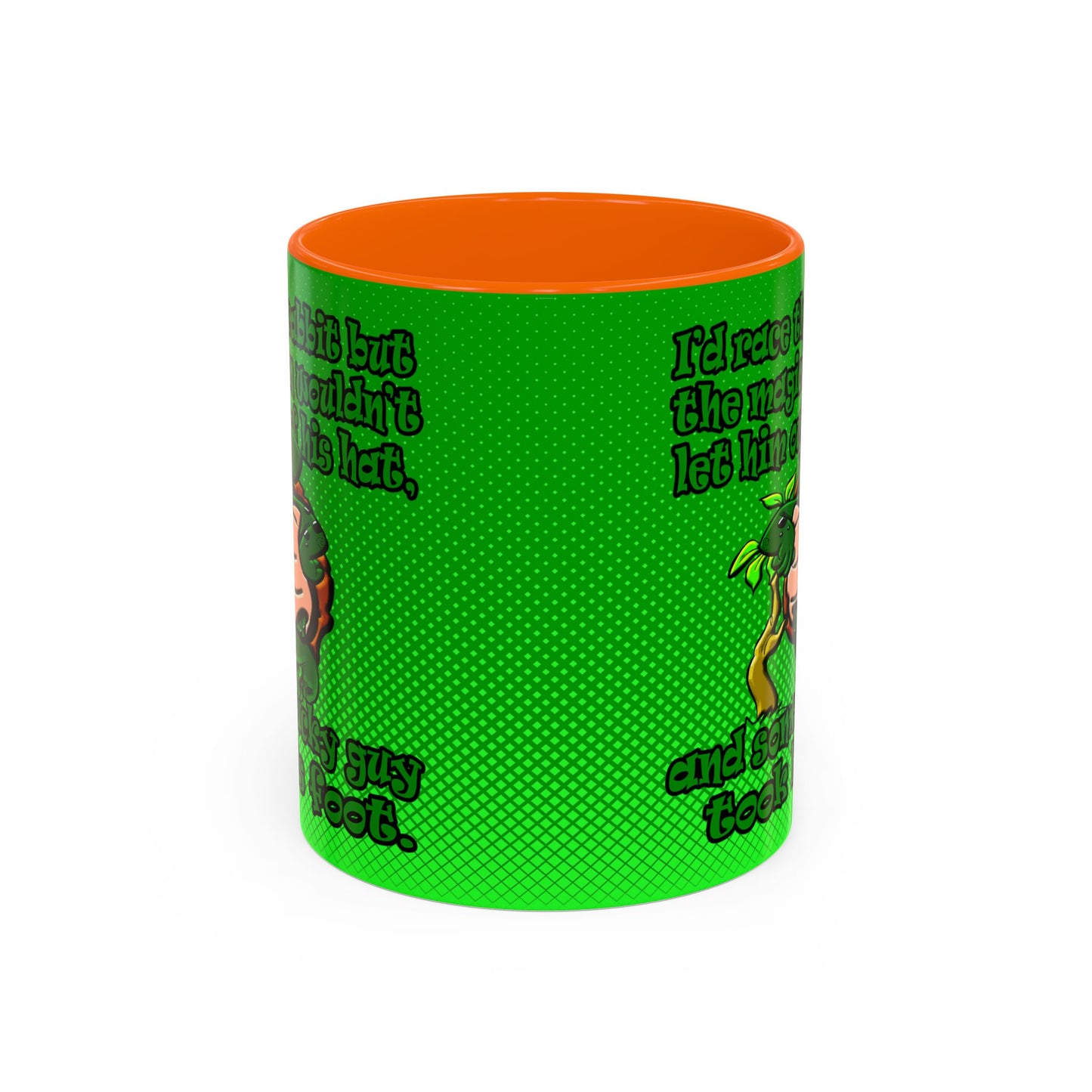 turtle race - Accent Mug (logo green)