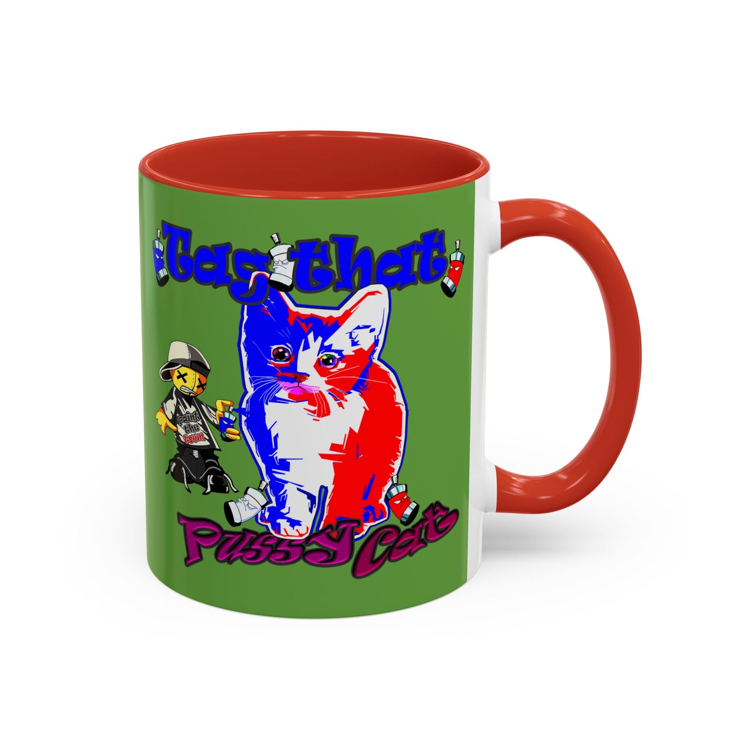 tag that - Accent Mug (green)