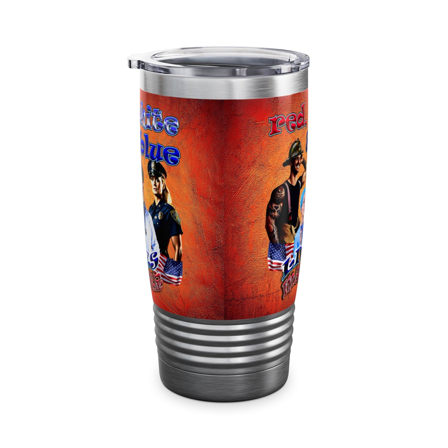 rw&b lives matter - Ringneck Tumbler, 20oz (burnt orange)
