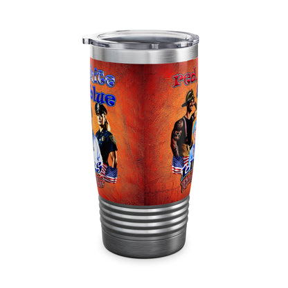 rw&b lives matter - Ringneck Tumbler, 20oz (burnt orange)
