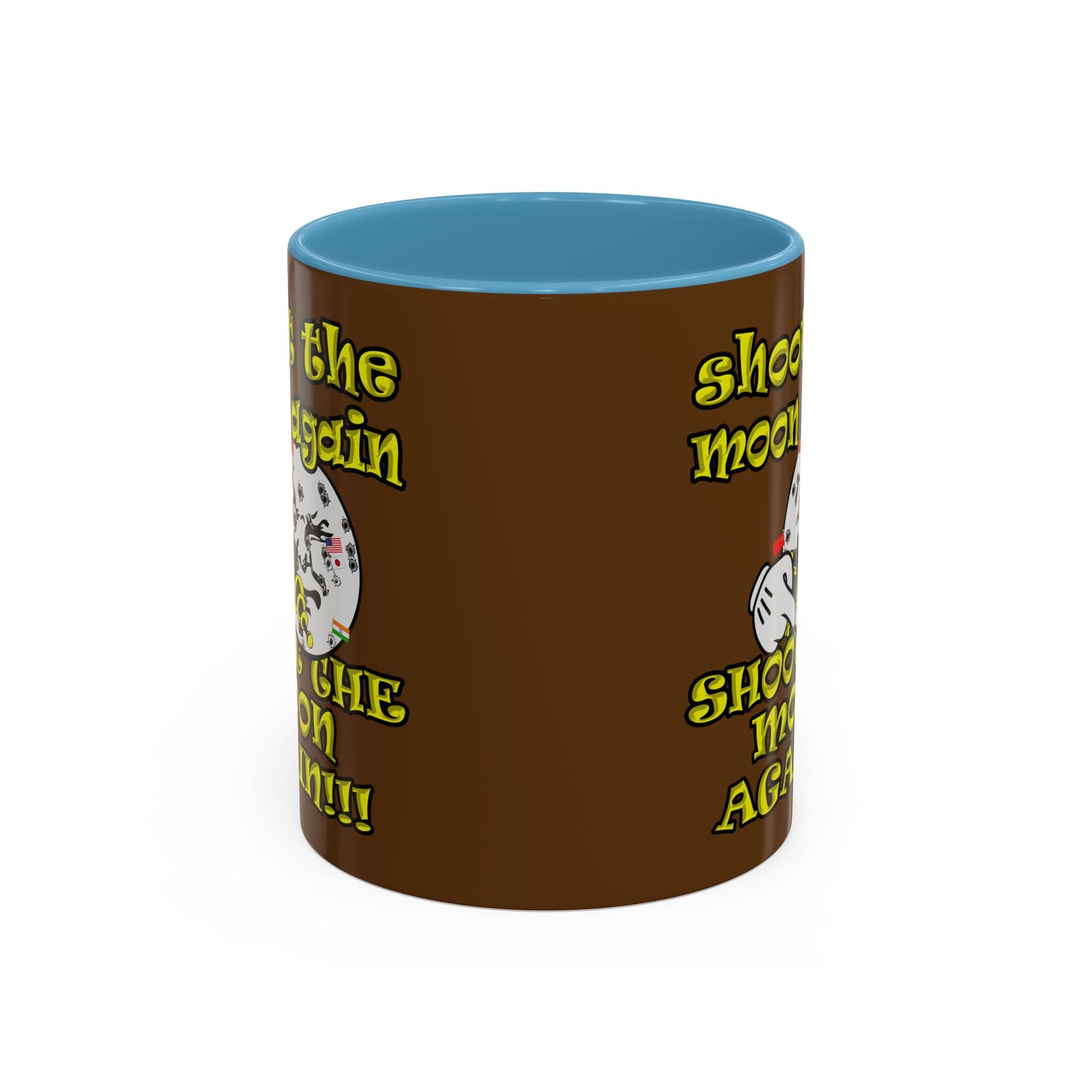 shoot the moon again - Accent Mug (brown)