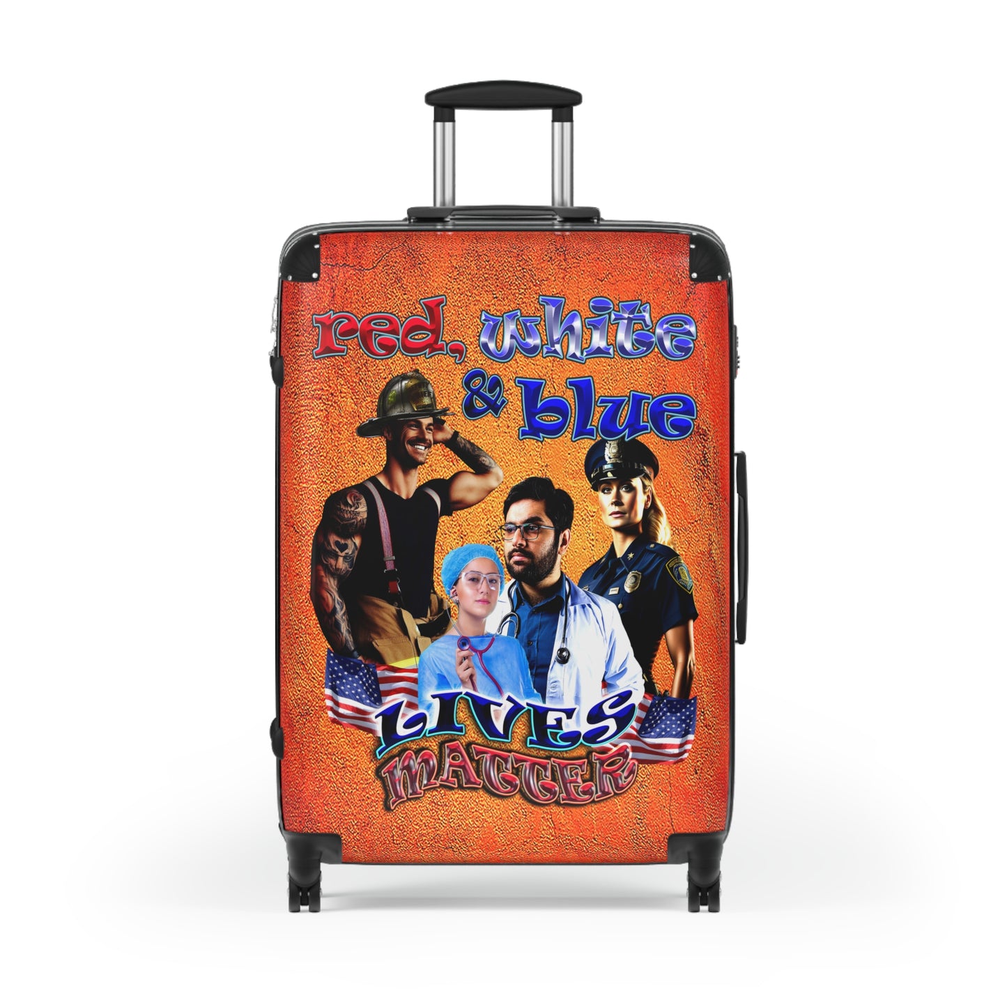 rw&b lives matter - Suitcase (burnt orange)