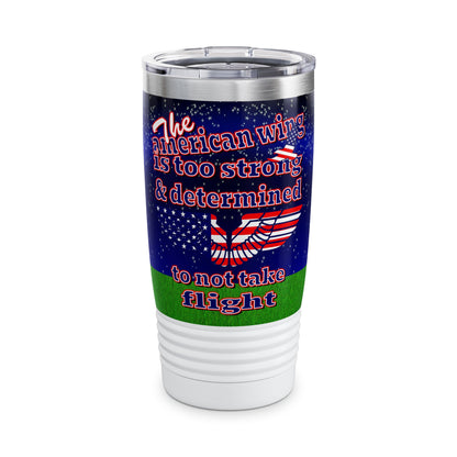 american wing - Ringneck Tumbler, 20oz ('snoops' background)
