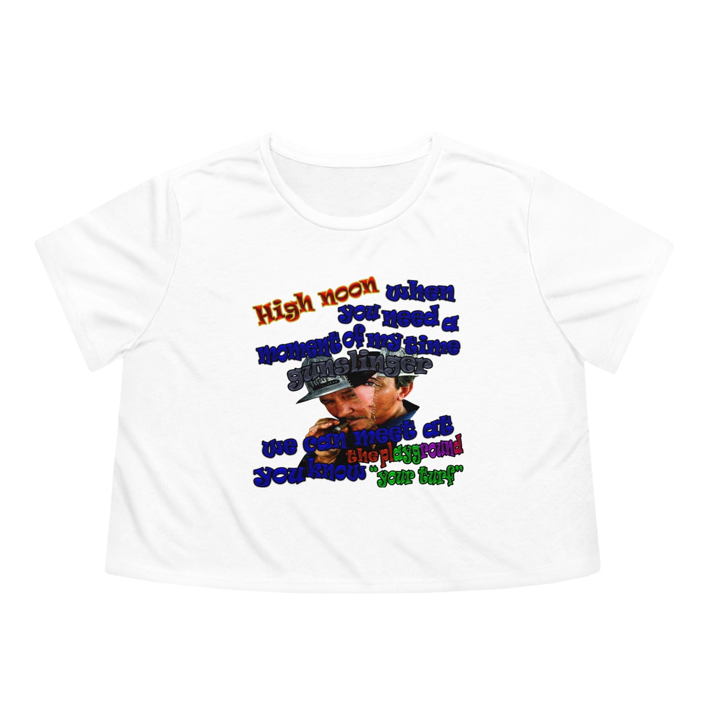 high noon - Women's Flowy Cropped Tee