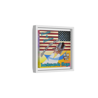 shoot for the stars - framed canvas art (color blur)