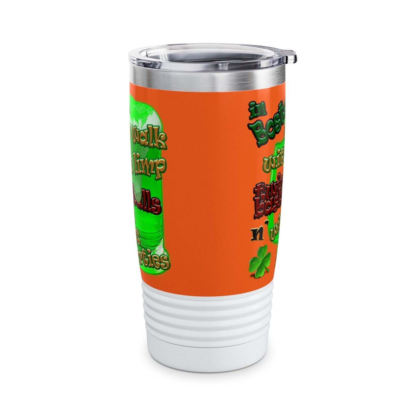 celtics logo - Ringneck Tumbler, 20oz (orange)