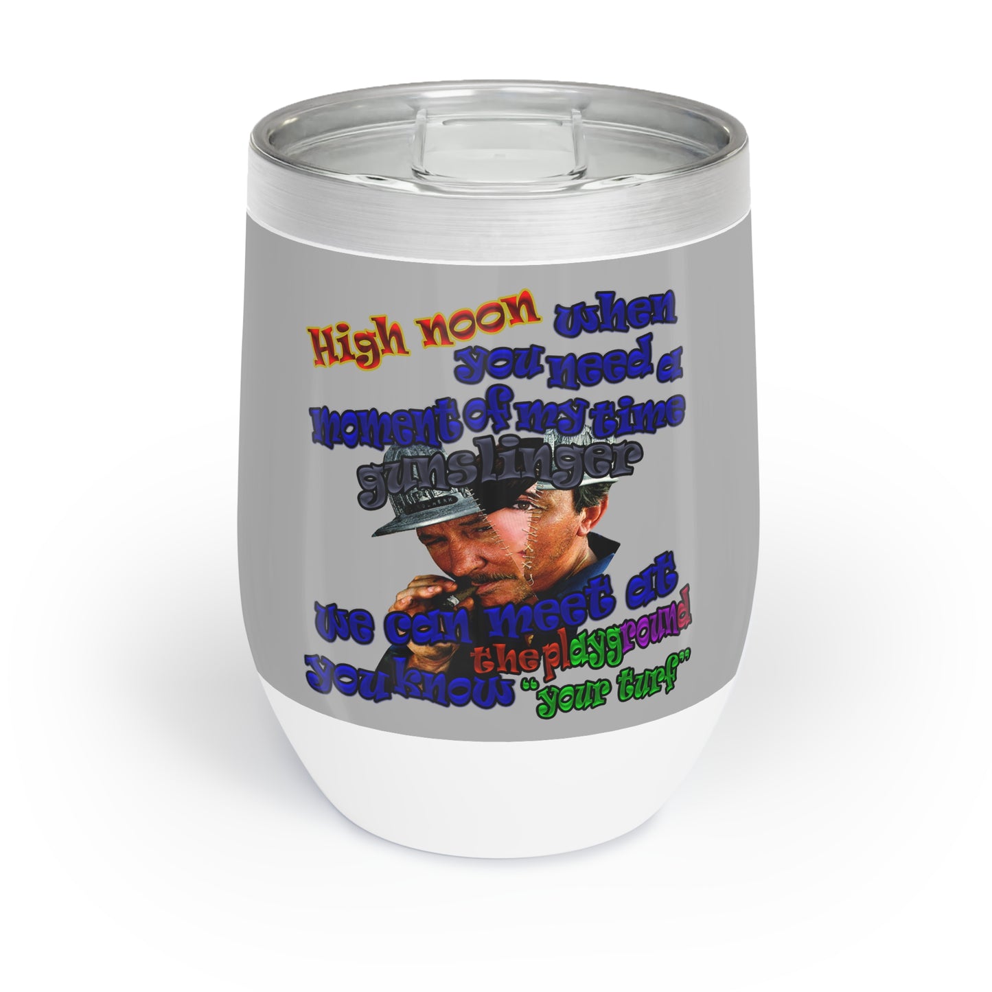 high noon - Chill Wine Tumbler (light grey)