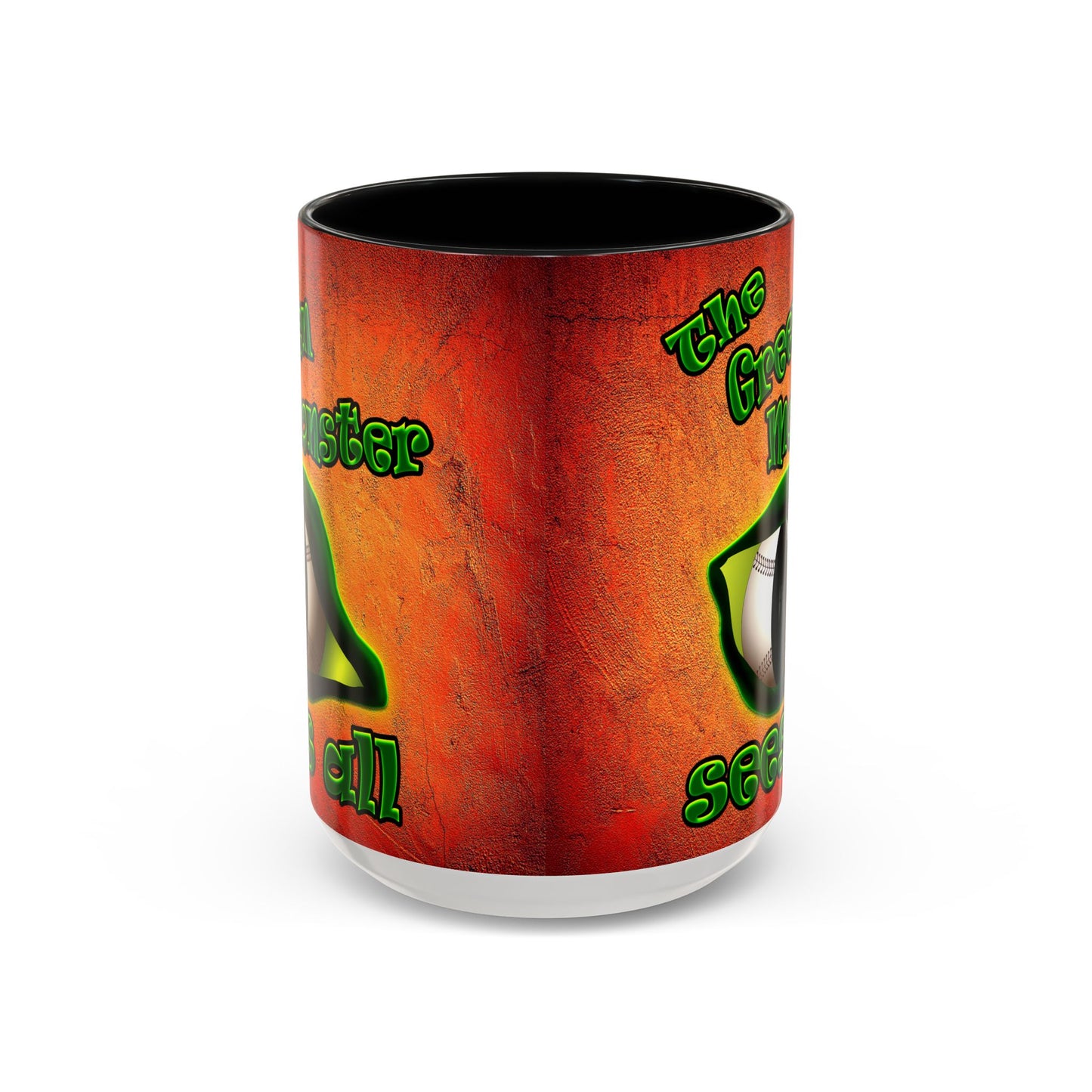 green monster - Accent Mug (burnt orange)
