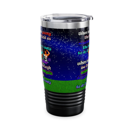 doggystyle - Ringneck Tumbler, 20oz ('snoops' background)