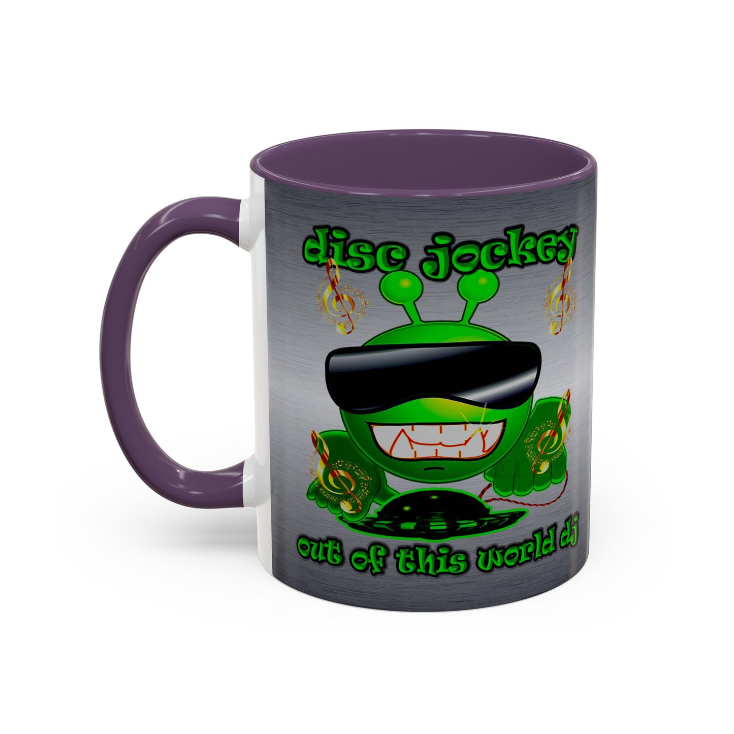 disc jockey - Accent Mug (brushed nickel)