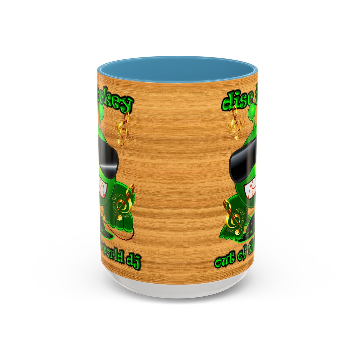 disc jockey - Accent Mug (butterscotch wood finish)