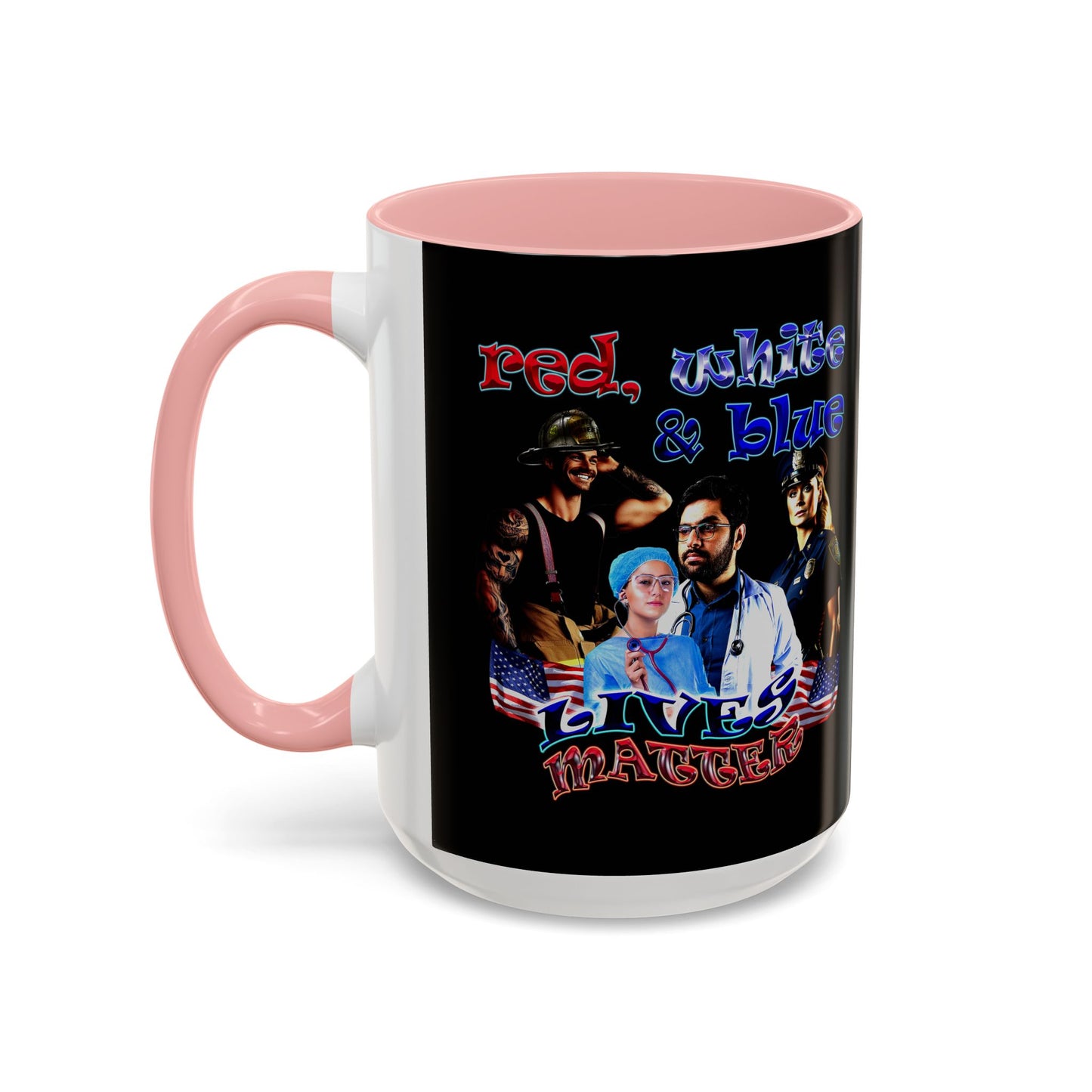 rw&b lives matter - Accent Mug (black)