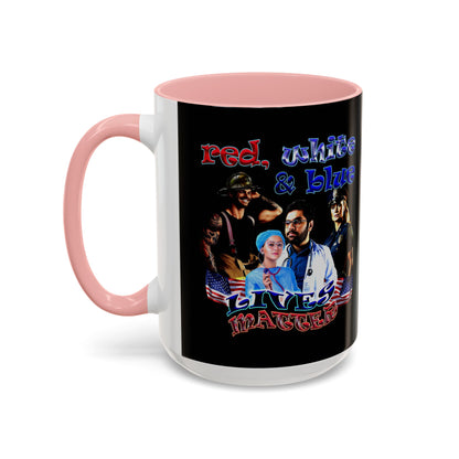 rw&b lives matter - Accent Mug (black)
