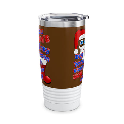 santa's shoes - Ringneck Tumbler, 20oz (brown)