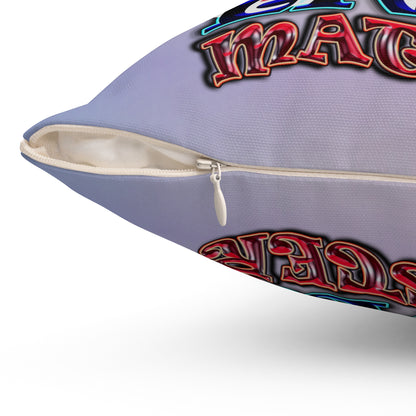 rw&b lives matter - Spun Polyester Square Pillow - (light blue-pink wave)