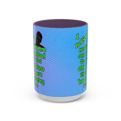 noticed you noticing - Accent Mug (light blue-purple wave)