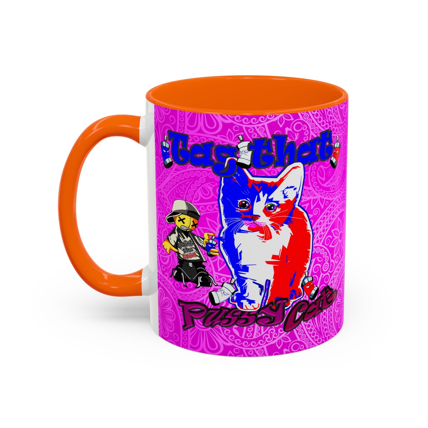 tag that - Accent Mug (pink swirl)