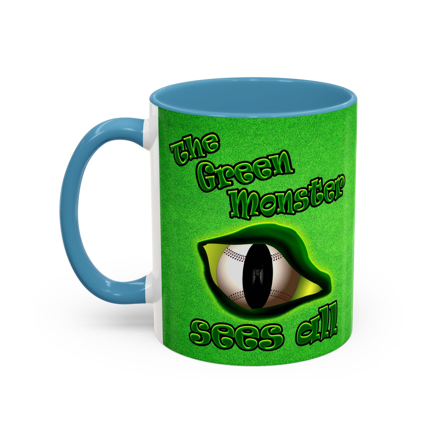 green monster - Accent Mug (green turf)
