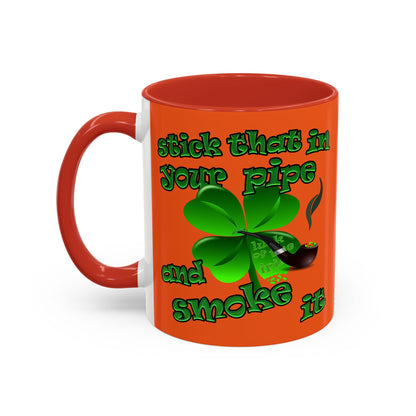 celtics logo - Accent Mug (orange)