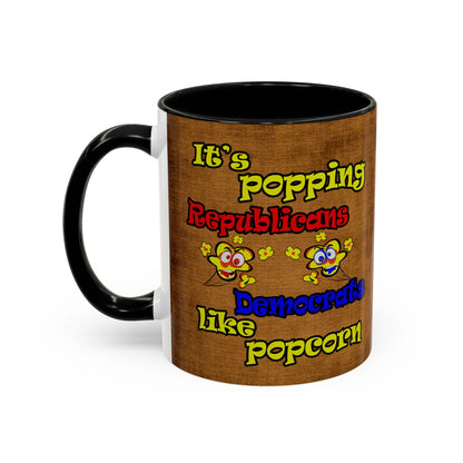 popping like popcorn - Accent Mug (brown papyrus)