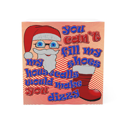 santa's shoes - note cube (yellow-orange wave)