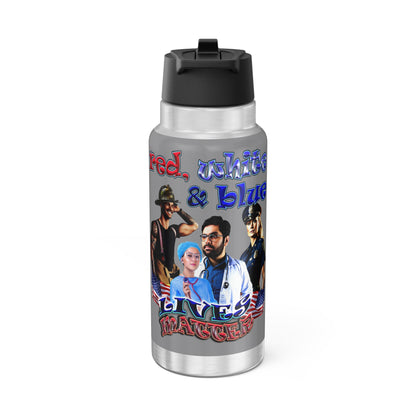 rw&b lives matter - Gator Tumbler, 32oz (grey)
