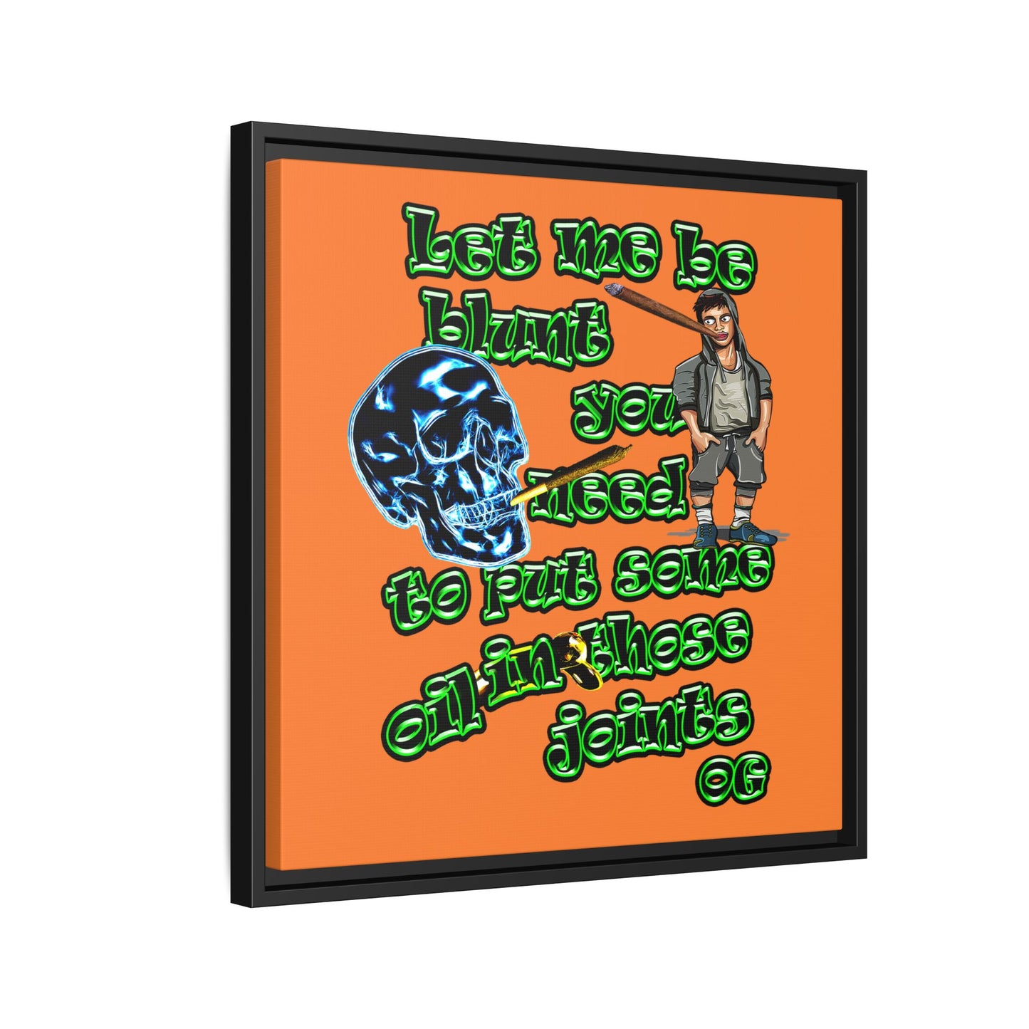 og - framed canvas art (crusta)