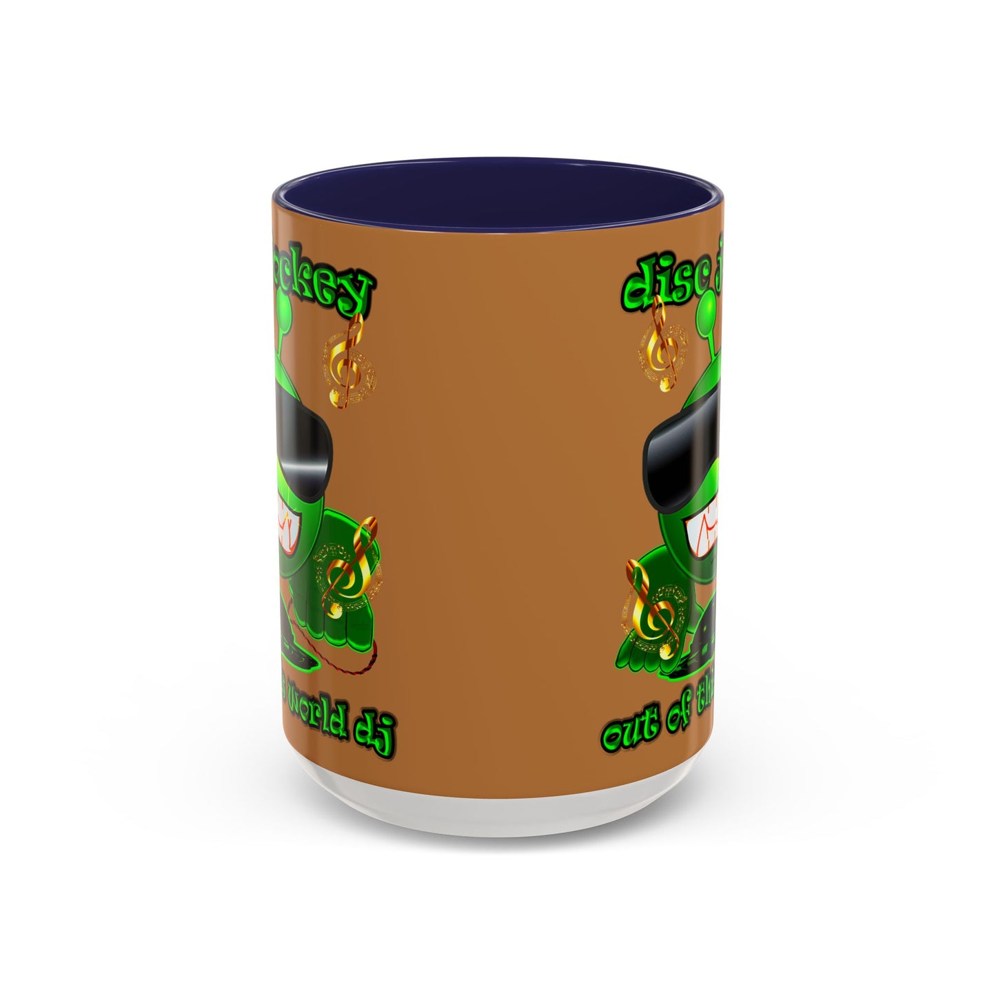 disc jockey - Accent Mug (light brown)