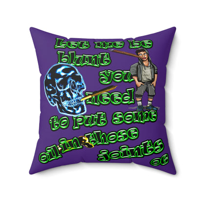 og - Spun Polyester Square Pillow - (purple)
