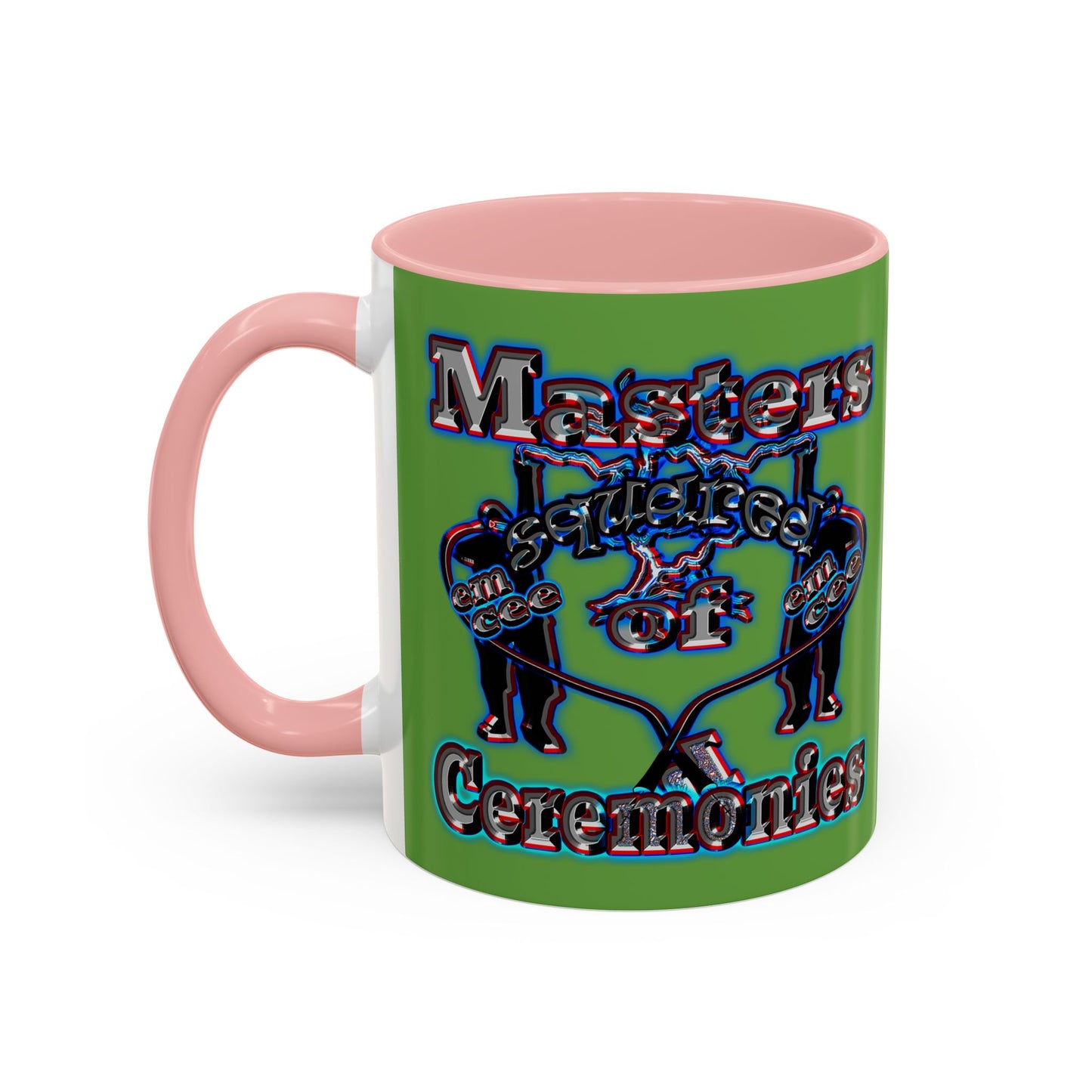 em cee squared - Accent Mug (green)