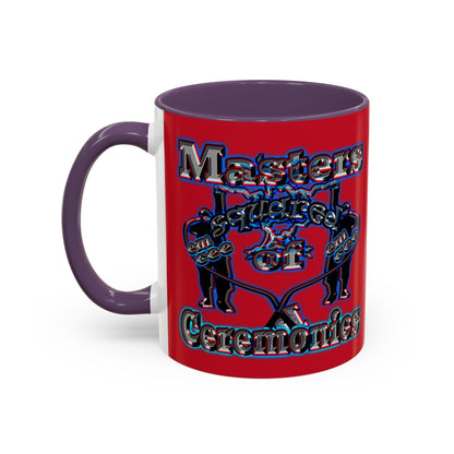 em cee squared - Accent Mug (dark red)