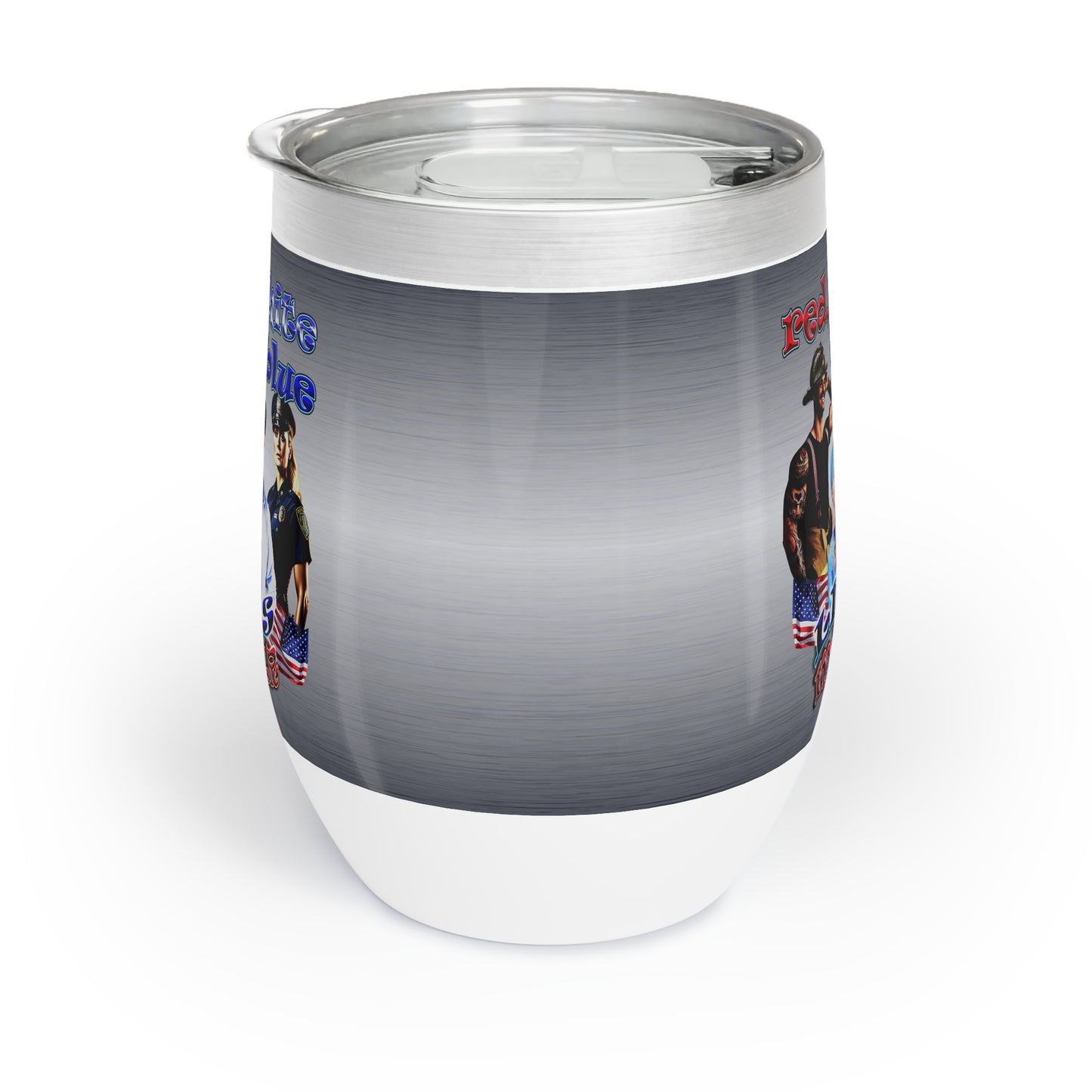rw&b lives matter - Chill Wine Tumbler (brushed nickel)