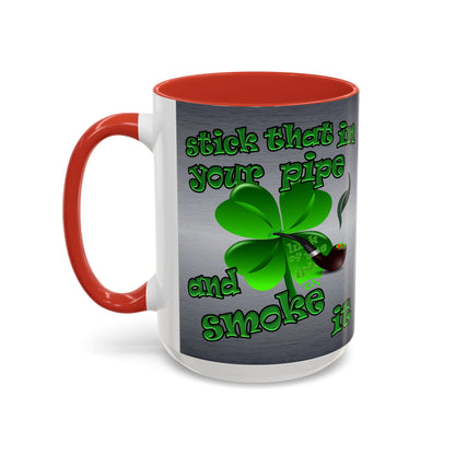celtics logo - Accent Mug (brushed nickel)