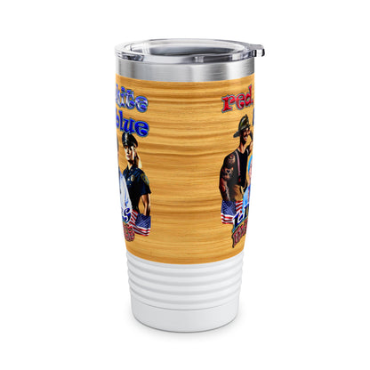 rw&b lives matter - Ringneck Tumbler, 20oz (butterscotch wood finish)