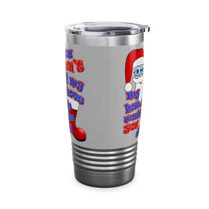 santa's shoes - Ringneck Tumbler, 20oz (light grey)