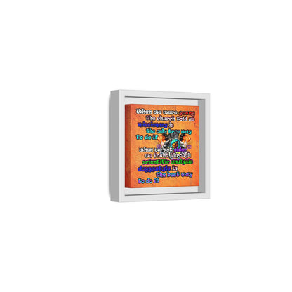 doggystyle - framed canvas art (burnt orange)