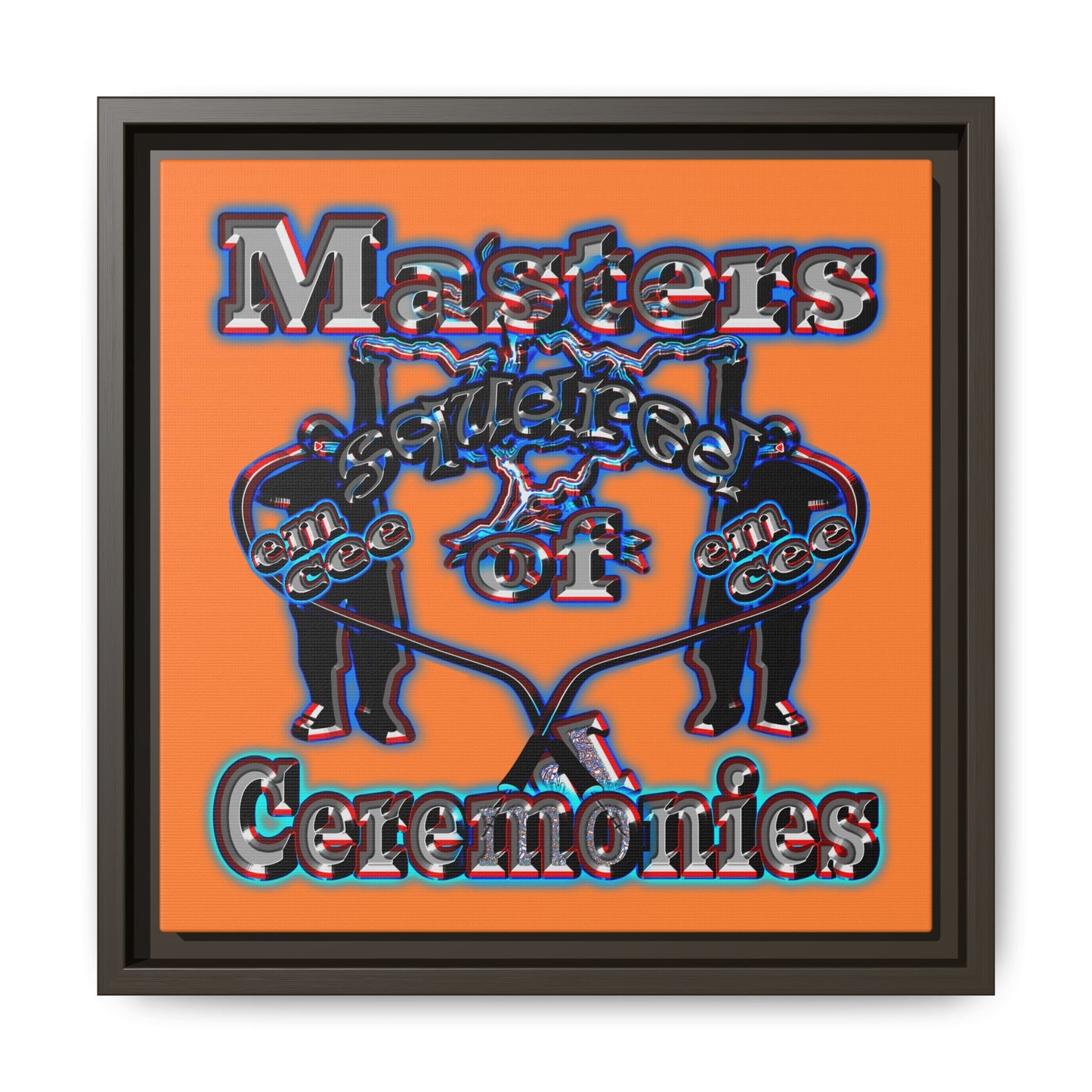 em cee squared - framed canvas art (crusta)
