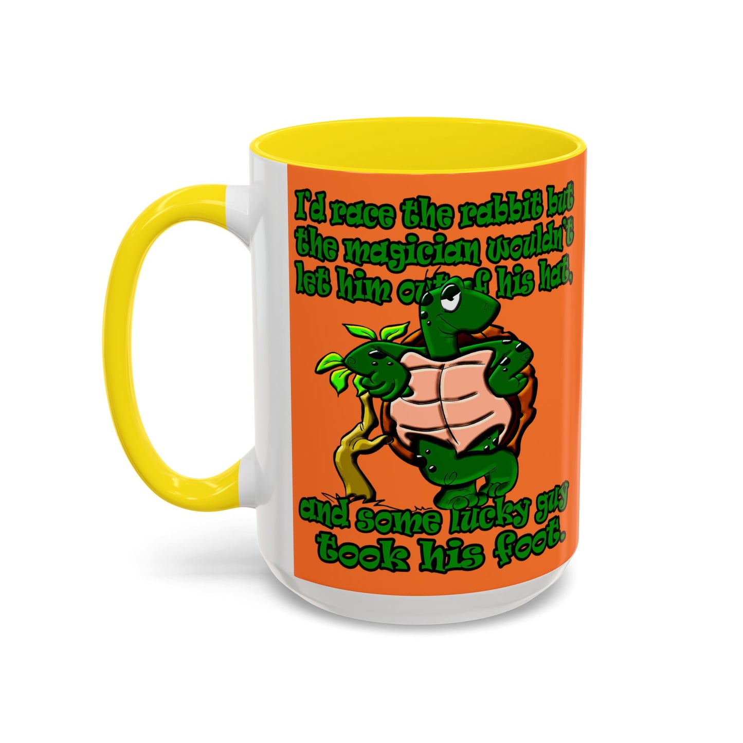 turtle race - Accent Mug (crusta)