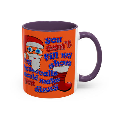 santa's shoes - Accent Mug (orange)