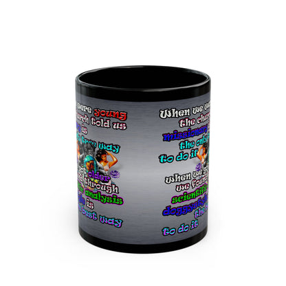 doggystyle - Black Mug (brushed nickel)